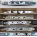 COLLECTION OF MOSTLY METAL SHIP MODELS INCLUDING MERCATOR, ETC.