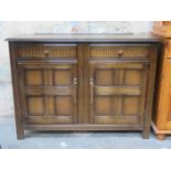 PRIORY STYLE OAK SIDEBOARD