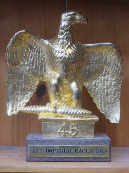 LIMITED EDITION MODEL ON WOODEN PLINTH- 42EME IMPERIAL EAGLE 1815