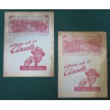 TWO 1930S ASTON VILLA FOOTBALL PROGRAMMES