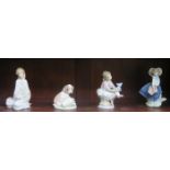 FOUR VARIOUS LLADRO COLLECTORS SOCIETY FIGURES