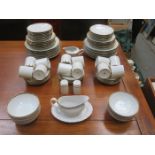 PARCEL OF THOMAS GILDED GERMAN DINNERWARE PLUS OTHER PIECES
