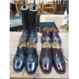 THREE PAIRS OF BARKER SHOES PLUS PAIR OF BOOTS
