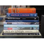 PARCEL OF MAINLY HARDBACK VOLUMES OF SAILING SHIPS AND OCEAN LINERS, ETC.