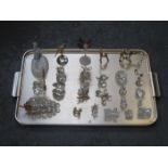 PARCEL OF VARIOUS DECORATIVE CRYSTAL ORNAMENTS INCLUDING SWAROVSKI