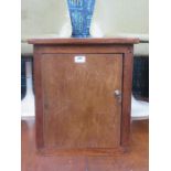 SMALL MAHOGANY SINGLE DOOR CUPBOARD