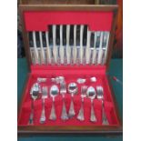 CASED CANTEEN OF GEORGE BUTLER & CO SILVER PLATED CUTLERY