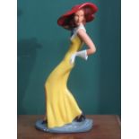 1920s/30s ART DECO HANDPAINTED FIGURINE, STAMPED MADE IN ENGLAND, REG NO 823924, POSSIBLY WADE,