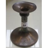 HALLMARKED SILVER HAMMERED CANDLESTICK BY MAPPIN & WEBB