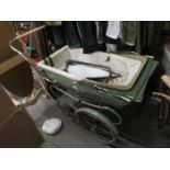 VINTAGE CHILD'S SILVER CROSS PRAM