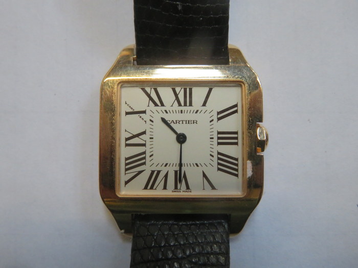 CARTIER 18ct GOLD TANK WATCH - Image 2 of 2