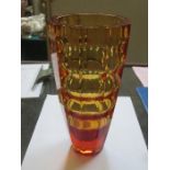 AMBER GLASS VASE