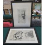 T RUTHERFORD, MONOCHROME ENGRAVING OF ALLEGORICAL SUBJECT, ARTIST'S PROOF COPY,