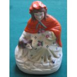 ANTIQUE STAFFORDSHIRE CERAMIC FIGURE GROUP,