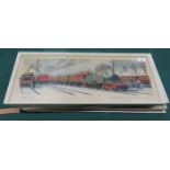 SIX RAILWAY CARRIAGE ORIGINAL PRINTS