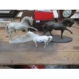 ROYAL DOULTON EQUINE FIGURE PLUS THREE OTHERS