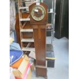 OAK CASED GRANDMOTHER CLOCK