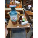 LARGE CERAMIC JUG AND OTHER SUNDRIES