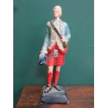 VINTAGE PAINTED PAPIER MACHE PRINCE CHARLIE FIGURE GROUP,