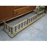 VICTORIAN BRASS FIRE KERB