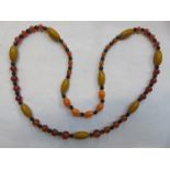 STRAND OF AMBER BEADS