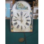 HANDPAINTED 19th CENTURY BLACK FOREST WALL CLOCK