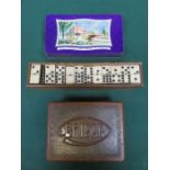 CASED VINTAGE DOMINOES,