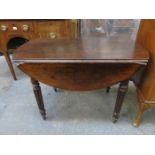 ANTIQUE MAHOGANY DROP LEAF TABLE