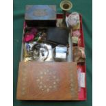 LARGE QUANTITY OF COSTUME JEWELLERY, PLAYING CARDS AND SEMI-COLOURED STONES, ETC.