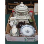 PARCEL OF MASONS 'PAYNSLEY' DINNERWARE AND OTHER MASONS CHINA AND LOSOLWARE DISH, ETC.
