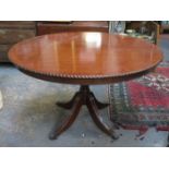 REPRODUCTION MAHOGANY CIRCULAR BREAKFAST TABLE