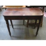 MAHOGANY FOLD OVER TEA TABLE