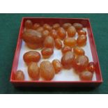 PARCEL OF GRADUATED AMBER BEADS