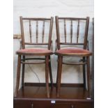 PAIR OF BENTWOOD CHAIRS (AT FAULT)