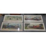 PARCEL OF TWELVE VARIOUS RAILWAY RELATED POLYCHROME PRINTS,