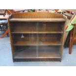 TWO DOOR GLAZED SLIDING BOOKCASE