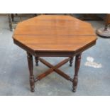 OCTAGONAL TOPPED VICTORIAN MAHOGANY PARLOUR TABLE 30