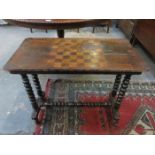 VICTORIAN CHESS TOP TABLE,
