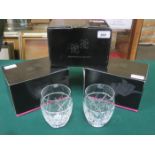 SET OF SIX WATERFORD CRYSTAL BOXED LONDON 2012 TUMBLERS