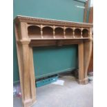 STRIPPED PINE FIRE SURROUND