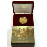 A 2005 Horatio Nelson commemorative gold proof crown.
