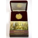 A 2005 gold proof commemorative Battle of Trafalgar crown.