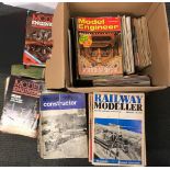 A large quantity of model railway magazines etc.