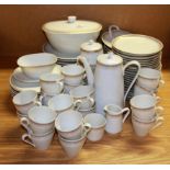 A very extensive Danish Lyngby porcelain dinner service.