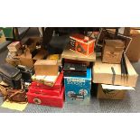 A large quantity of vintage photographic equipment.