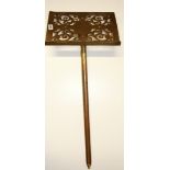 A 19th Century brass church lectern, H. 87cm.