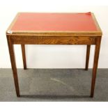 A 1940's oak side table, W. 83 H. 76cm.