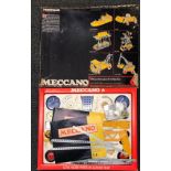 A boxed Meccano set.