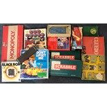 A quantity of vintage games.