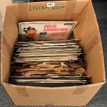 A quantity of 78 and 33rpm records.